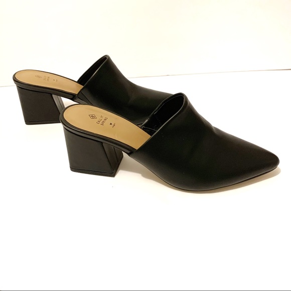 Call it spring black pointed toe mules - Picture 3 of 6